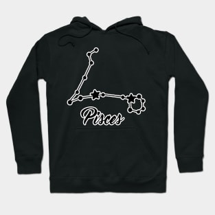 Pisces Zodiac Constellation Design Hoodie